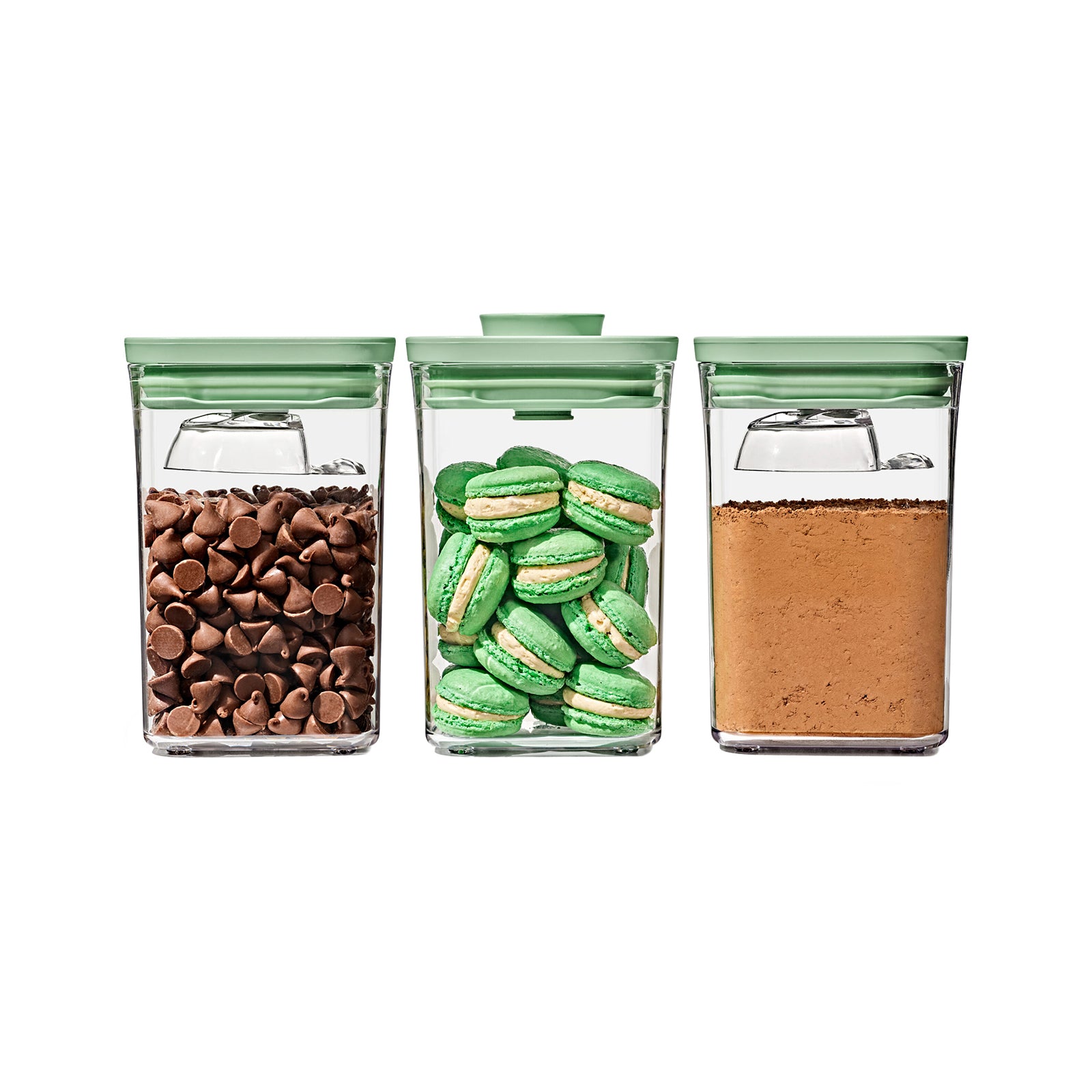 POP CONTAINER 3 PIECE SET WITH MINI SCOOPS OXO